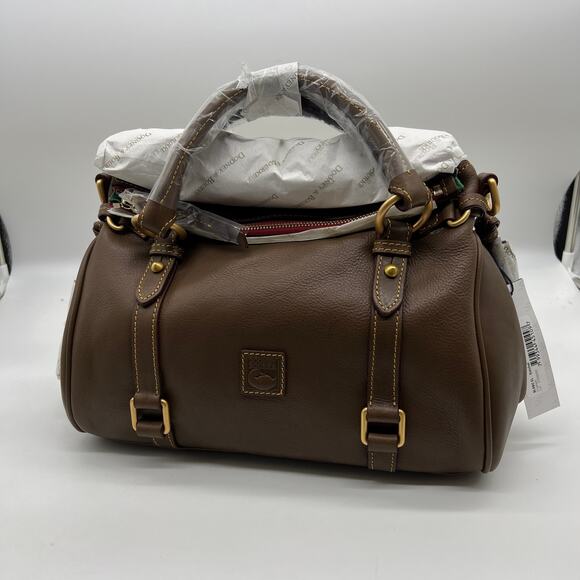 Dooney & Bourke Women Handbags Florentine Leather Small Satchel Elephant